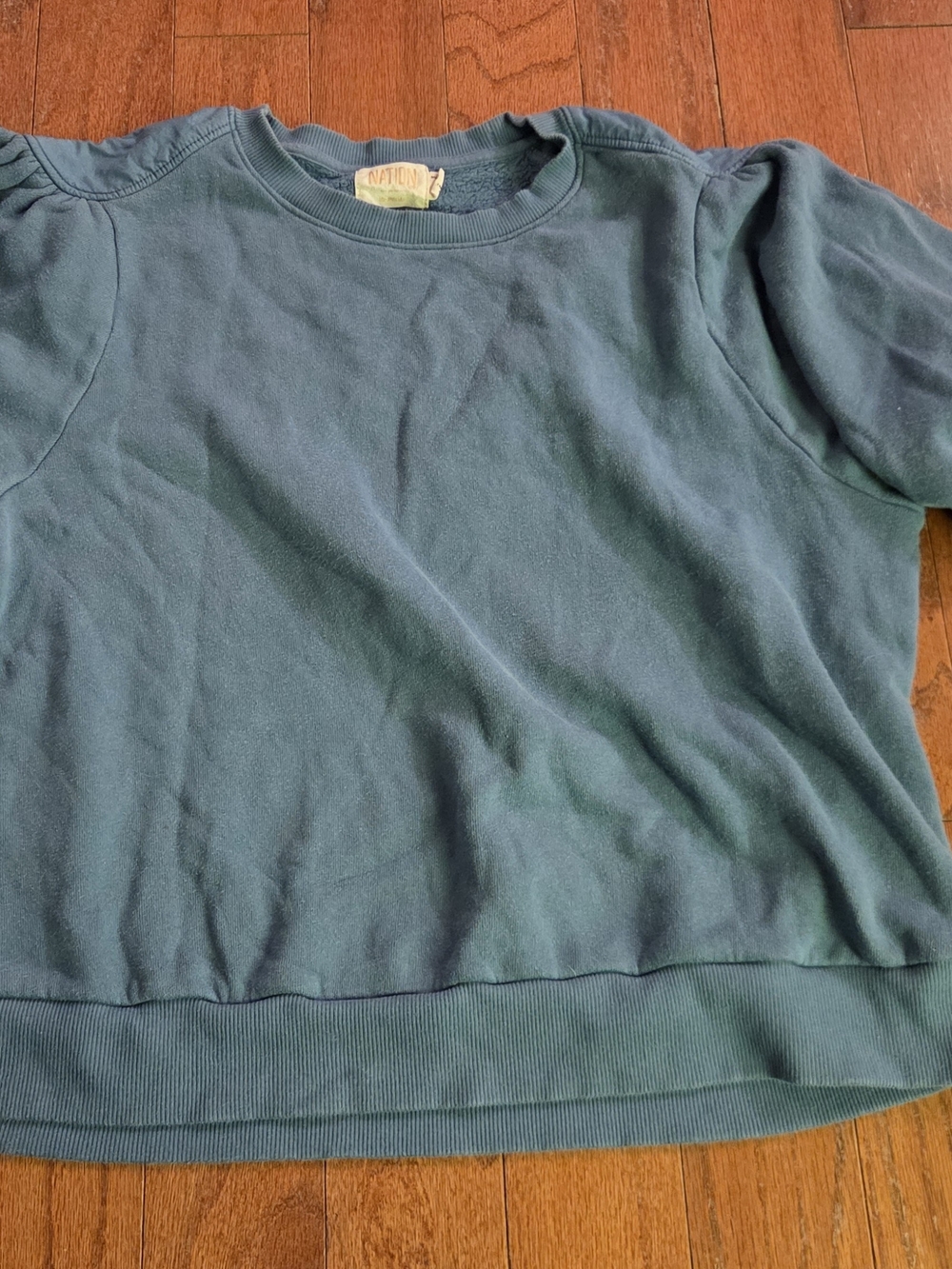 Kids Pullover Sweatshirt in Teal Blue